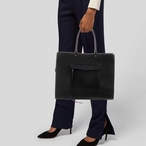 Rebecca Minkoff Large MAB Black Leather Tote